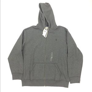NEW Polo Ralph Lauren Hoodie Jacket Zip Men’s Gray